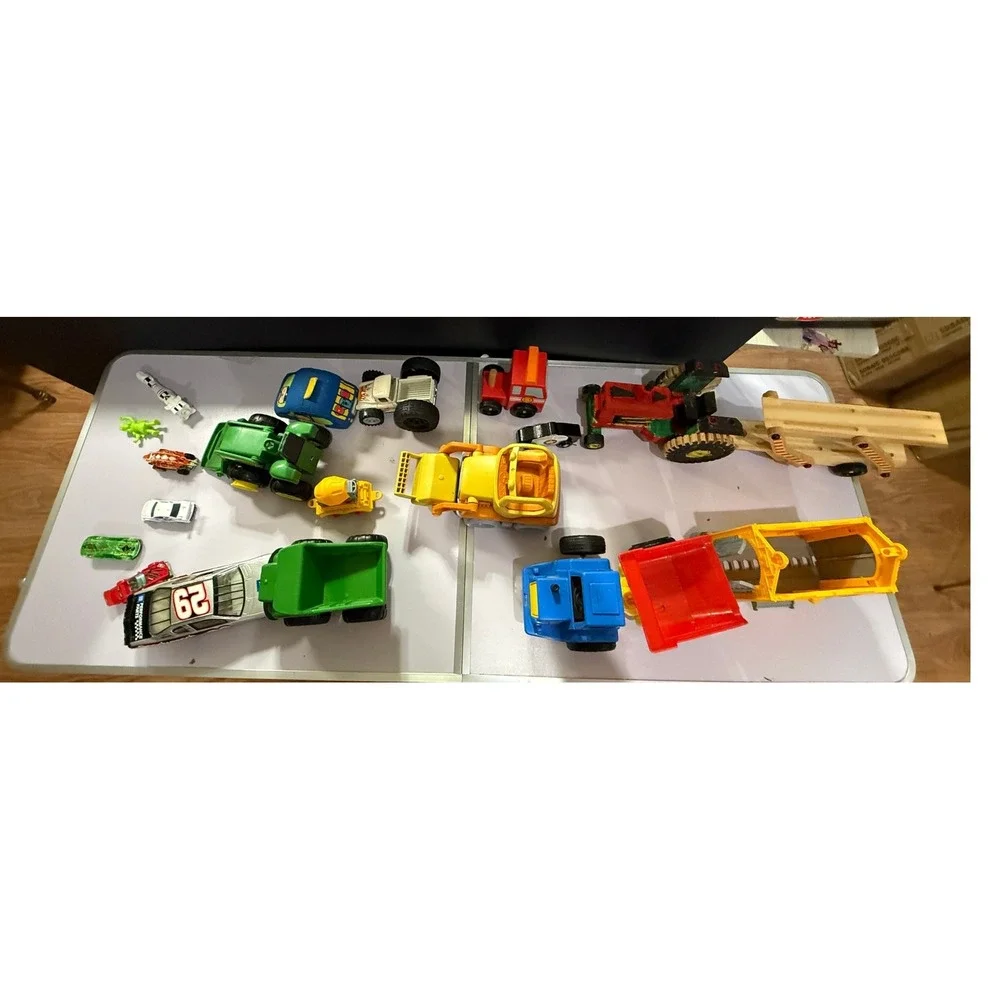 Mixed Toy‎ Vehicle Lot Trucks Tractors Cars John Deere NASCAR